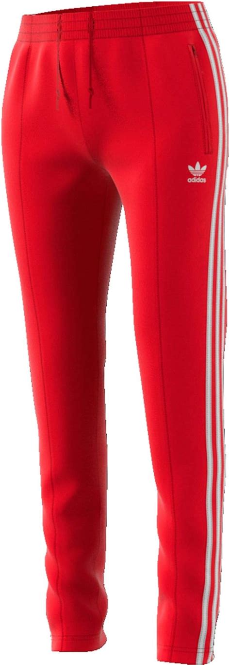 adidas hose damen baumwolle rote sztreifen|Rote adidas Hosen für Damen online kaufen .